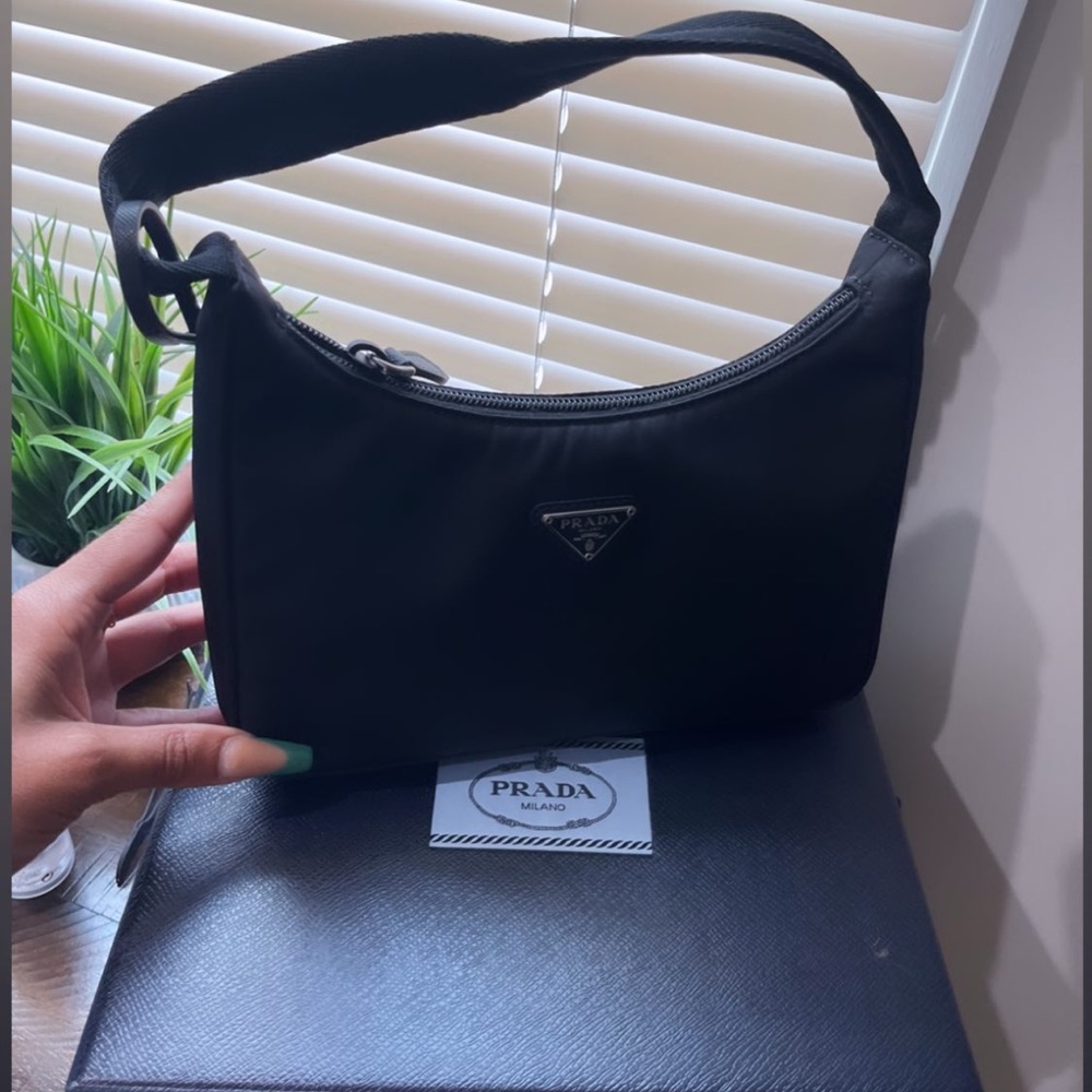 Brand new never worn nylon black Prada bag.